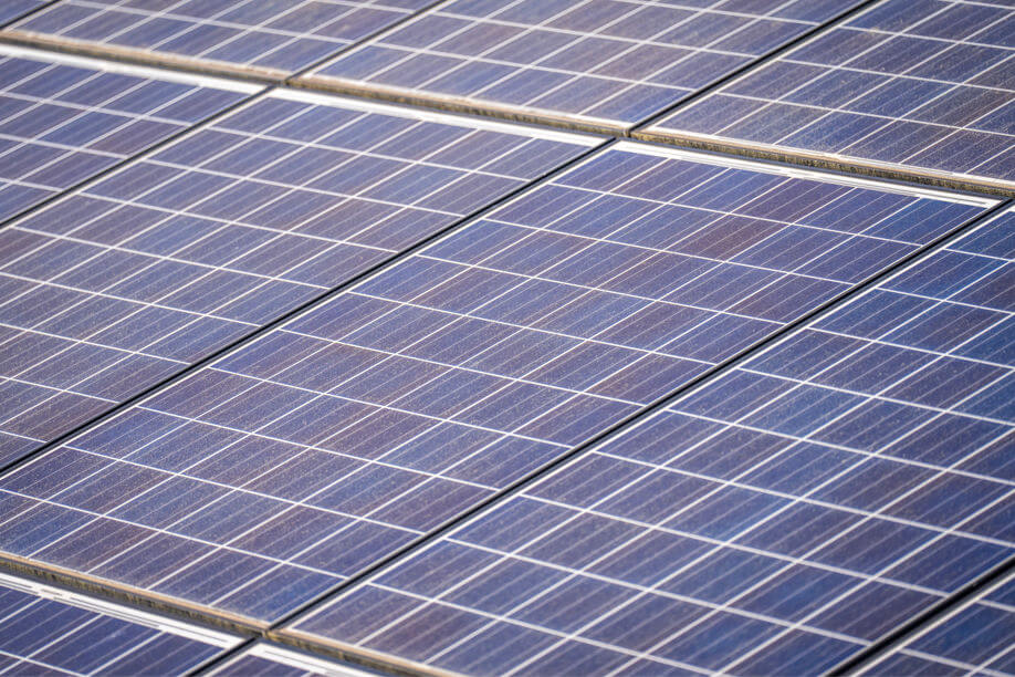 Photovoltaik-Panel einer Firmen Dachanlage